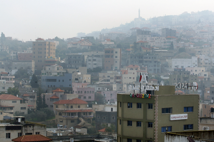 View of Israel's largest Arab city Umm El-Fahm. December 31, 2011. Photo by Moshe Shai/Flash90 *** Local Caption *** ??? ?? ??? ????